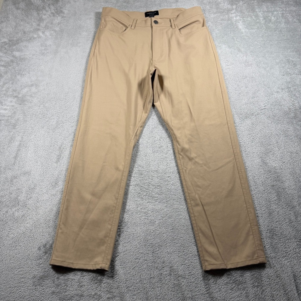 Unbound Merino Relaxed Fit Pants Mens 30x30 (Measures 32x27) Tan Merino Wool